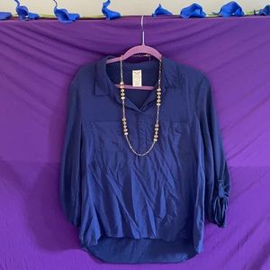 Super Soft Blue Blouse